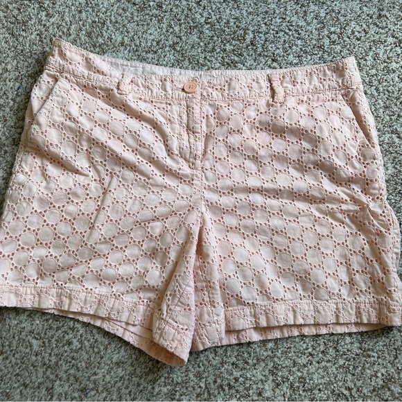 🦋 LOFT Pink Peach 6 Inch Shorts Summer Spring Casual 10 Pastel - Picture 1 of 7